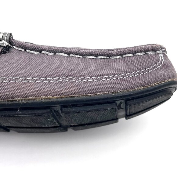 Levis Comfort Canvas Loafers Mens Size 9.5 Gray Textile Upper Casual Style Boat - Picture 9 of 16